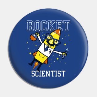 Rocket Scientist Funny Cute Gift For Students Kids Pin