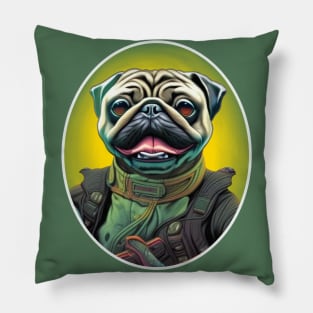Commander Puggy Pillow