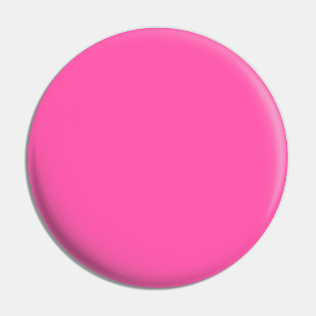 Bubble Gum Plain Solid Color - Pink Solid Color - Pin