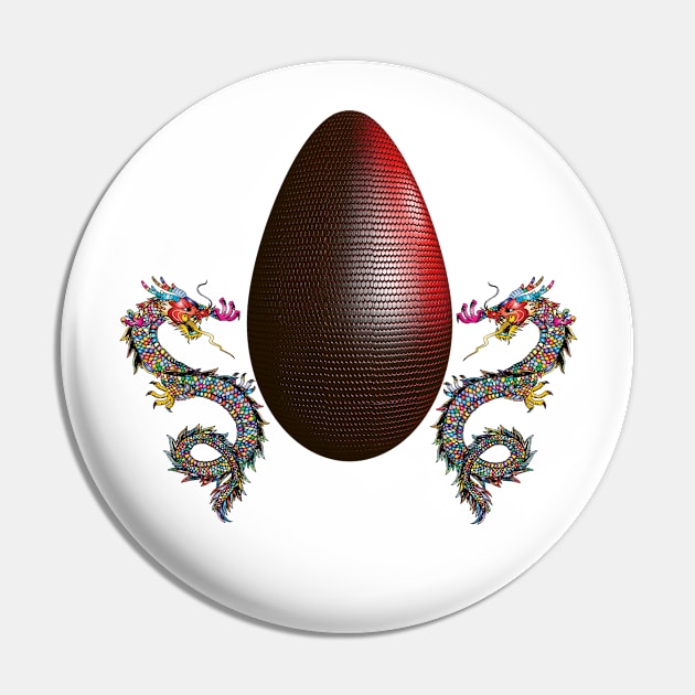 Dragon and Egg Pin by Imagination