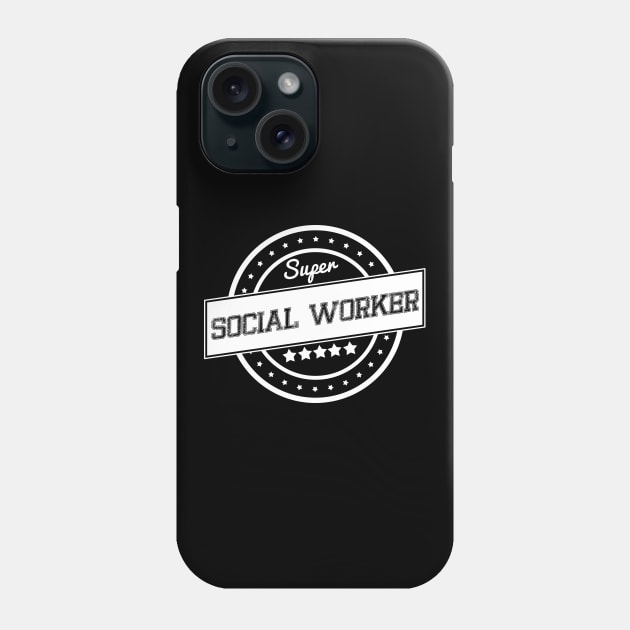 Super Social worker Phone Case by wamtees