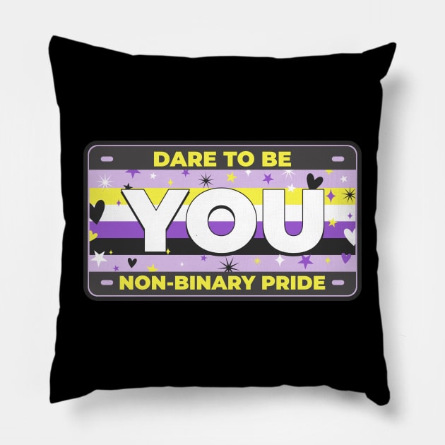 Dare to be you! Pillow by Celebrate your pride