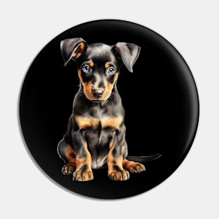 Puppy Doberman Pinscher Pin