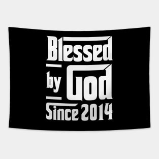 Blessed By God Since 2014 Tapestry