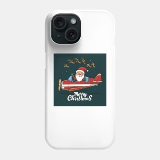 Santa is flying Phone Case