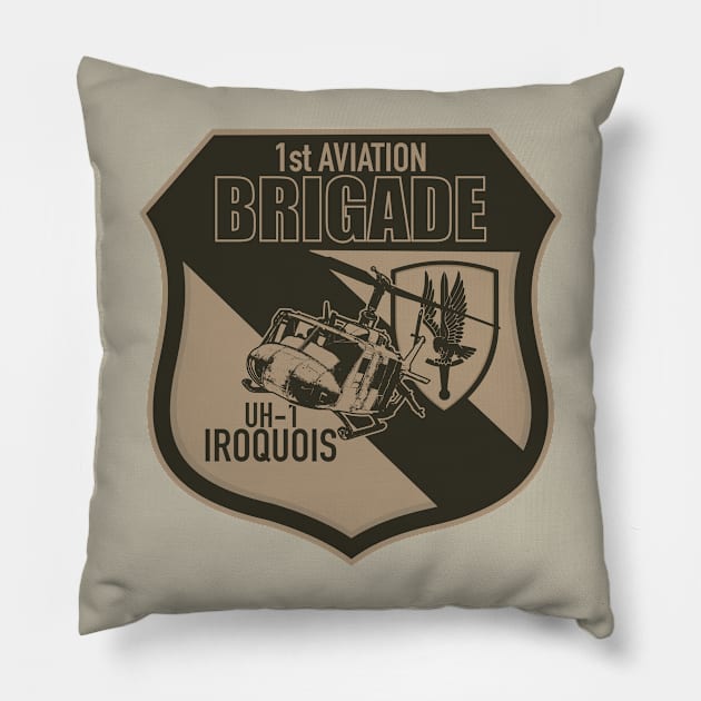 1st Aviation Brigade Pillow by TCP