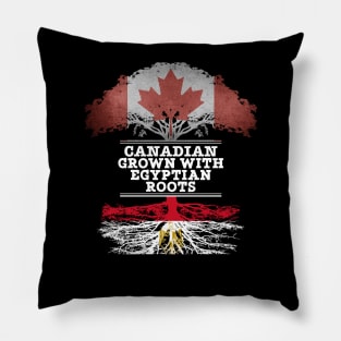 Canadian Grown With Egyptian Roots - Gift for Egyptian With Roots From Egypt Pillow