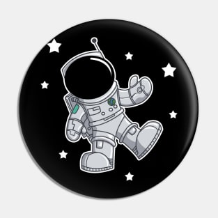Floating in space Pin