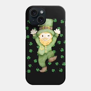 Happy Saint Patrick's Day Lucky Leprechaun Dancing Phone Case