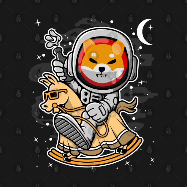 Astronaut Horse Shiba Inu Coin To The Moon Shib Army Crypto Token Cryptocurrency Blockchain Wallet Birthday Gift For Men Women Kids by Thingking About