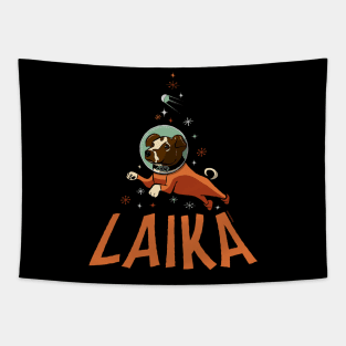 Laika the first dog in space Tapestry