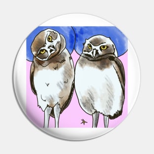 Burrowing Owls Pin