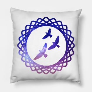 Galaxy birds Pillow