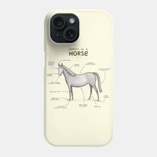 Anatomy of a Horse Phone Case