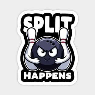 Split Happens Bowling Funny Magnet