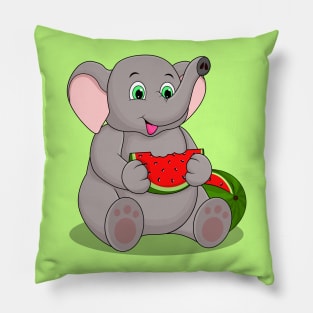 WATERMELON ELEPHANT Pillow