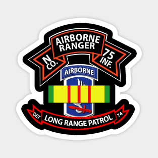 N Co 75th Ranger - 173rd Airborne Brigade - VN Ribbon - LRSD Magnet