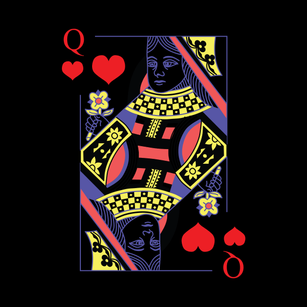 Matching Couple King And Queen Of Hearts Funny Love by Hasibit