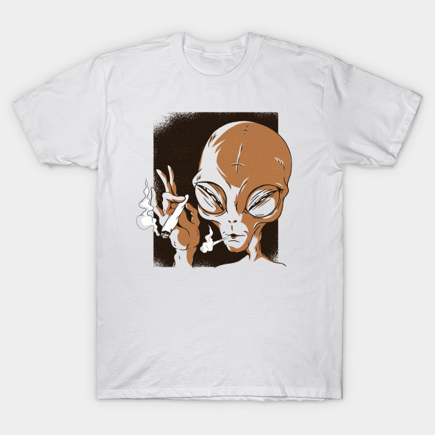 Smoking Alien Smoking Alien T Shirt Teepublic
