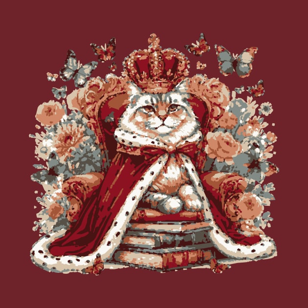 Purr-fect Nobility: Majestic Cats in Royal Regalia by Pickyysen