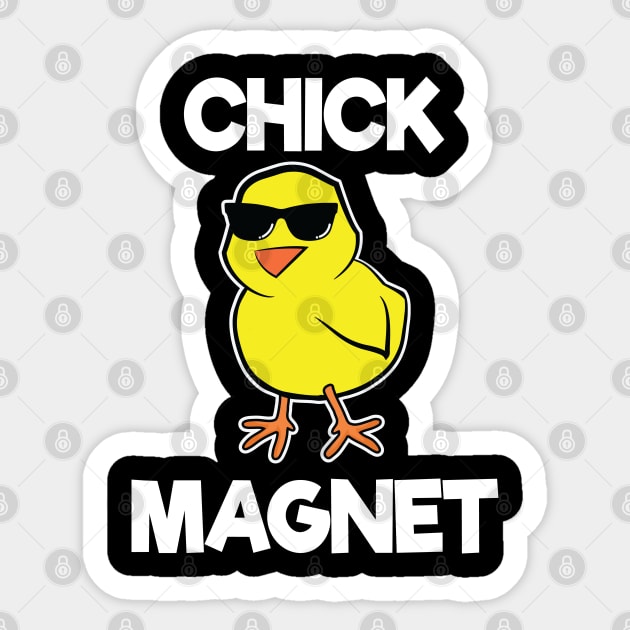 Chick Magnet Sticker for Sale by AmazingVision