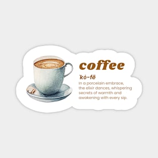 Coffee In a porcelain embrace Magnet