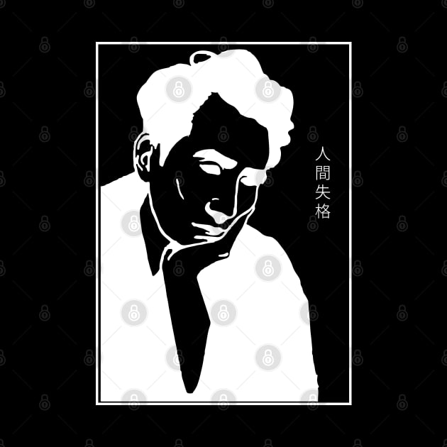 Osamu Dazai - No Longer Human (white on black) by RAdesigns