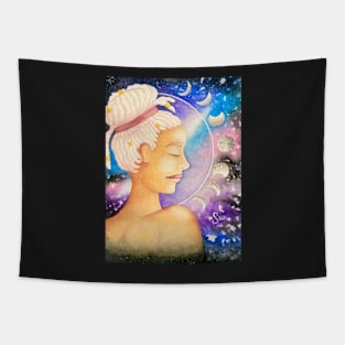 Cancer Astrological Sign Space Portrait Tapestry