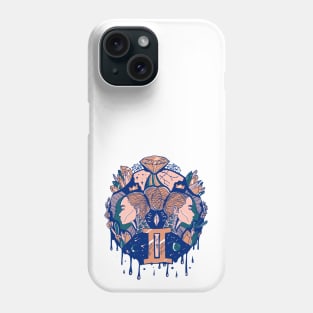 Teal Salmon Mystic Gemini Phone Case