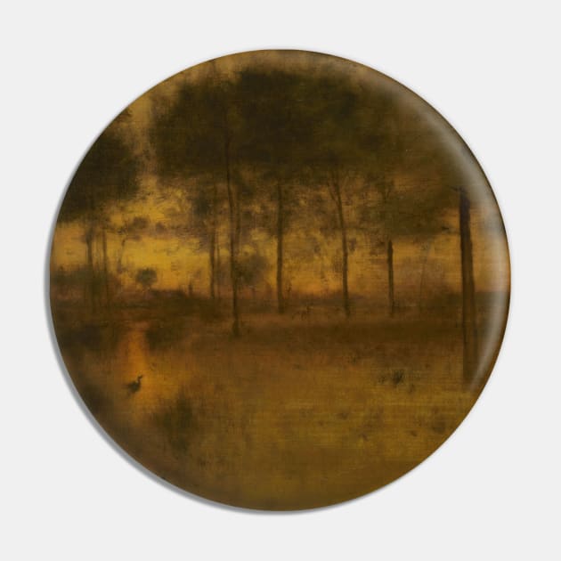 The Home of the Heron by George Inness Pin by Classic Art Stall