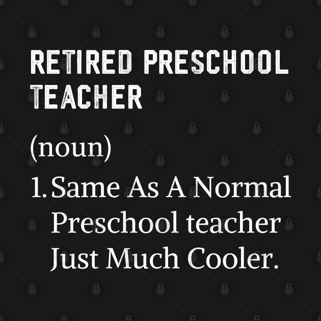 preschool teacher retirement by Printopedy