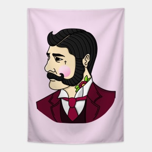 American Traditional Gentleman Tattoo Tapestry