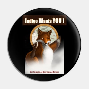 Indigo Wants You Pin