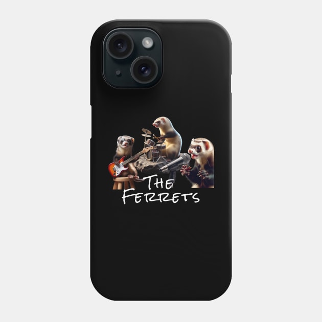 Rock Star Ferrets Musicians Phone Case by Mind Your Tee