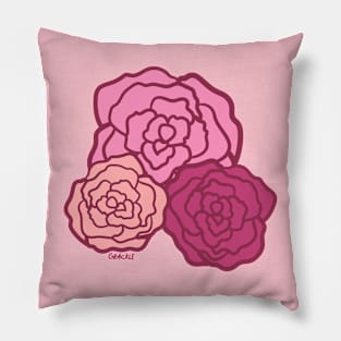 Pink Roses Pillow