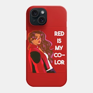 Red is definitely my color Phone Case