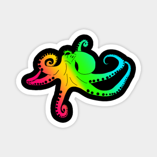 Octopus in rainbow colors Magnet