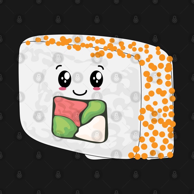 Cute Reverse Maki Sushi Kawaii by IstoriaDesign