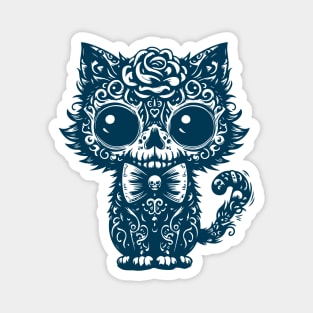 Gothic kitten with rose Magnet