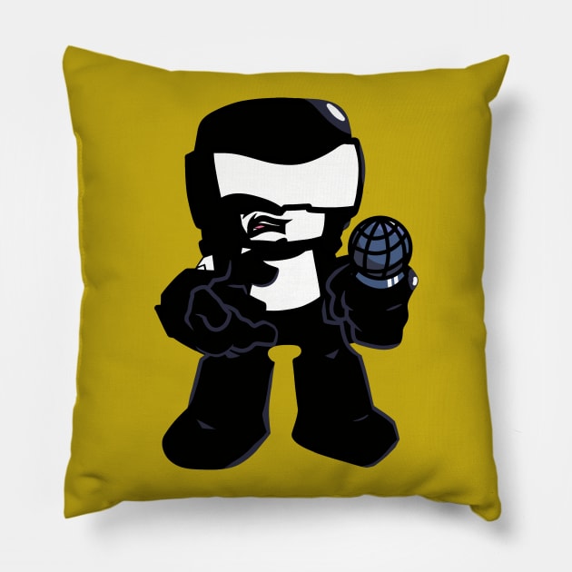 Tankman character from FNF Pillow by Abrek Art