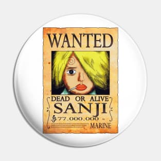 Vinsmoke Sanji Wanted Poster - 77.000.000 Berries Pin