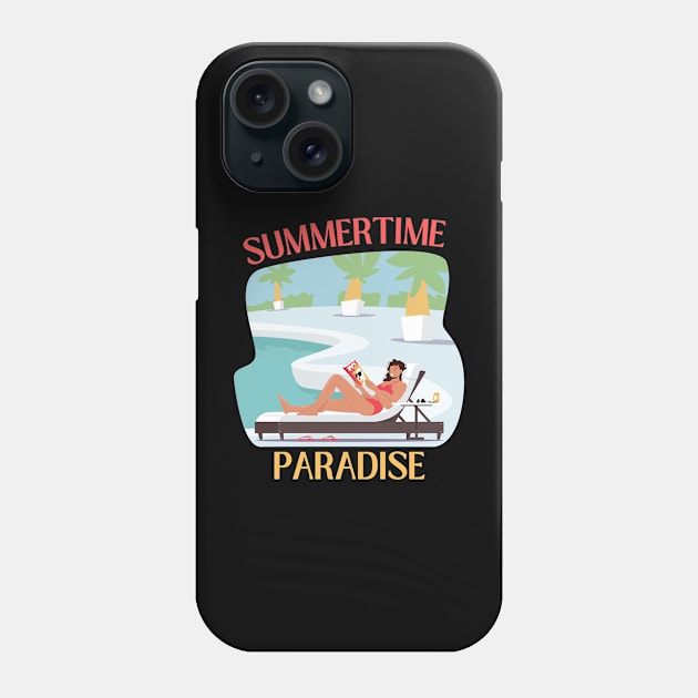 Hello summer Beach summertime Adventure travel lover palm tree sun Phone Case by BoogieCreates