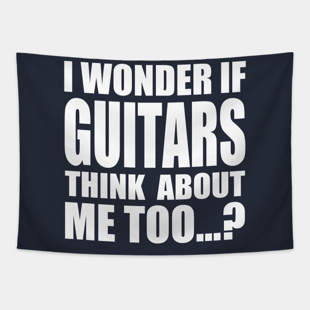 I wonder if GUITARS think about me too Tapestry by Stellart