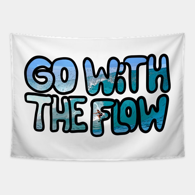 Go with the flow Tapestry by Hot-Mess-Zone