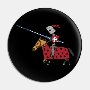 Jousting Knight Pin