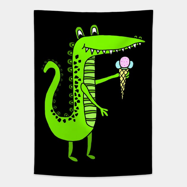 Cartoon Gator Tapestry by imphavok