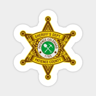 Patience County Sheriff's Badge Magnet