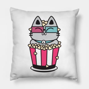 Popcorn Kitty Pillow