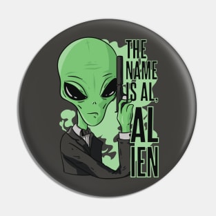 Alien Hunter: Al's got your back Pin