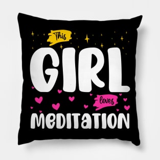 This Girl Loves Meditation - Serenity Seekers Pillow